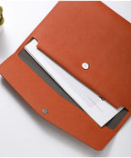 Faux Leather Document Bag, Business Information Bag, A4 Folder, School and Office Supplies, Storage Bag