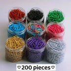 A box of paper clips, multi-color optional, color bills, small card storage gadgets, DIY small material clips, school supplies,