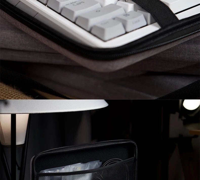 1pc EVA Protective Case for Keyboard, Waterproof Travel Storage Bag Fits 61 Key 87 Key 104 Key Full Size Mechanical