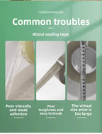 4.5CM×70M High Viscosity Clear Packing Tape - Strong Adhesive, for Carton Sealing & DIY Mounting Fixing