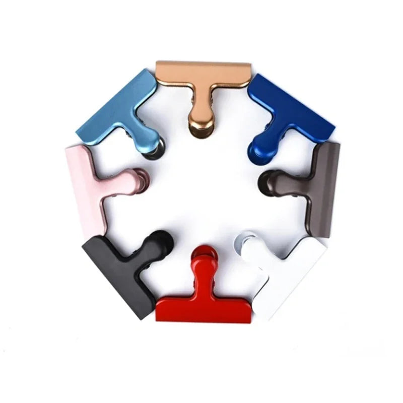 Vintage Color Metal Wide Paper Clips Binder Clip Planner Clips Travel Journal Accessories Office Desk Organizer Clamp Stationery