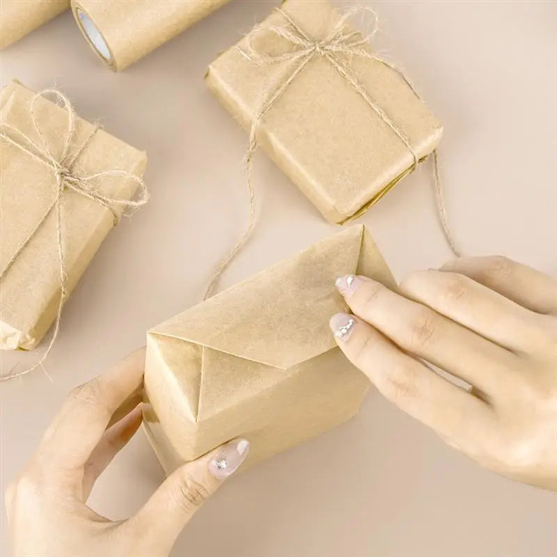 1 Roll 10M 10/30/40/45cm Of Kraft Paper Roll For Gift Wrapping Moving Packing Brown Paper Roll For Painting,Crafts,DIY Making