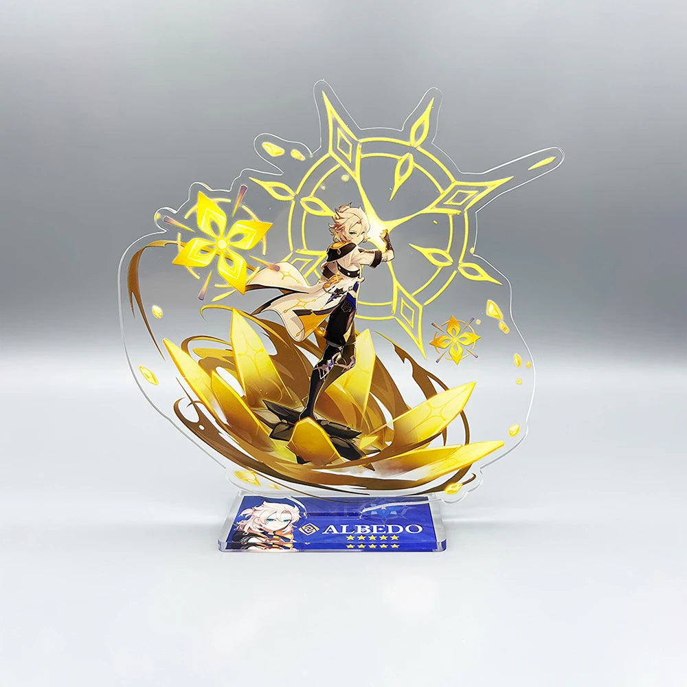 Odette Lohen Flins Durin Mavuika Columbina Xiao Arlecchino Acrylic Anime Model Furina Collect Desktop Decoration Keychains Gift