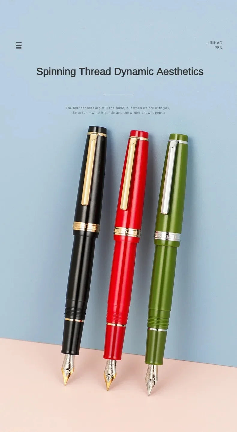 Jinhao 82 Fountain Pen New Color Luxury Elegant Pens 0.7/0.5/0.38mm Extra Fine Nib Writing Office School Supplies Stationery