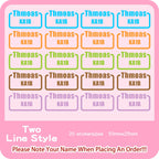 Custom Heat Transfers Name Sticker Personalized Washable Clothes Ironing Stickers Iron-on Labels Fabric Clothing Babysuit Tags