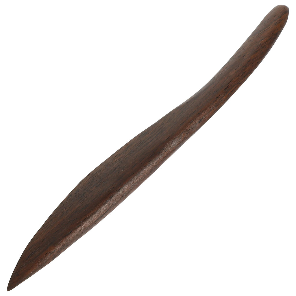 Black Ebony Wooden Paper Cutter Multi-Function Letter Opener Ergonomic Wear-Resistant Portable Office Envelope Cutter Household