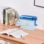 ABS Hand Shredder Hand Crank Transparent Manual Shredder Mini Eco-Friendly Documents Paper Cutting Tool Birthday Gift