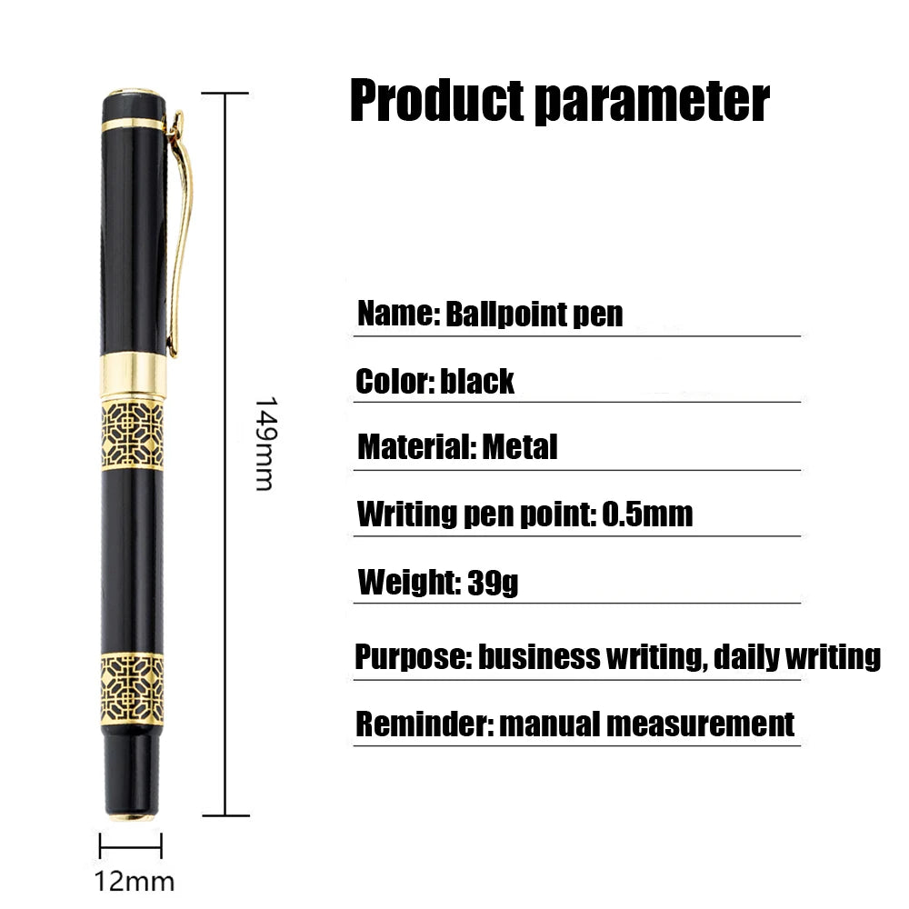 High Quality Full Metal Roller Ballpoint Pen Office Business Men Signature Writing Pen School Student Stationery