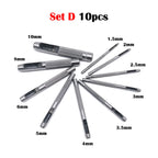 High Quality Steel 1mm 2mm 3mm 4mm 5mm 6mm 8mm to 20mm Round Hole Punch Tool Hollow Cutter for Leather Craft Belt Bag Clothing