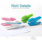 Stapleless Stapler Mini Portable Stapler Safe Paper Stapling Without Staples Bookbinding School Office Supplies Stationery