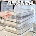 Document Storage Box,Desktop Documents, A4 Data Sorting Box, Household Registration Book, File Bag, Dustproof And Moisture-Proof