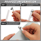 Metal Pencil Clips Slide On Pencil Pocket Clips Snap In, Pencil Holder Clip Metal Hangable Portable Pencil Clips, 60 Pcs