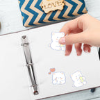 A5 3 Ring Binder Cover Refillable Loose Leaf Notebook Cover for Students Planners Journal Sketchbook Study Notes Organizer