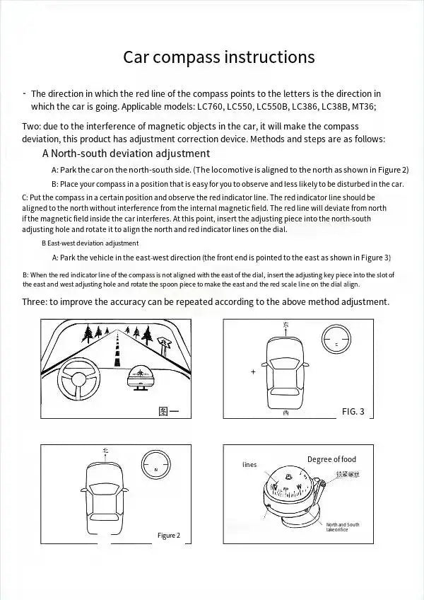 Various Compass Portable Compact Navigation Compass Device Universal Outdoor High Precision Compass For Car Boat Moto Bicycle