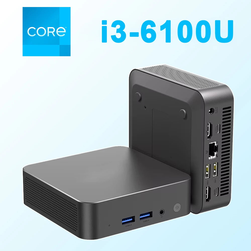MINI PC Windows 11 Intel Core i9 10980HK i3 6100U DDR4 16GB 32GB SSD 1TB 2TB Computer Gaming BT5.2 Portable Desktop PC Gamer
