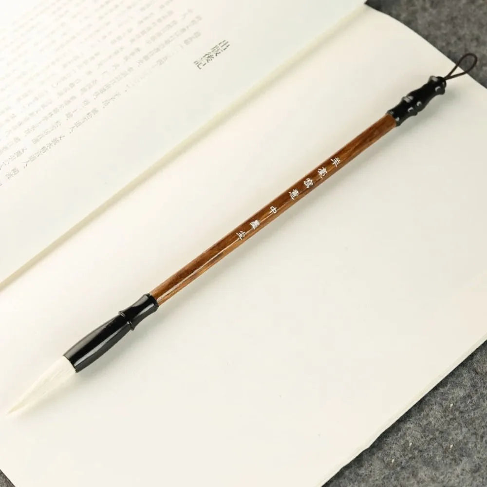 Traditional Chinese Calligraphy Brush Oil Painting Oil Watercolor Scriptures Writing Brush Wood Wolf Hair Art Paint Brush