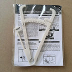 1set 70mm Skinfold Body Fat Caliper Set with Measure Tape Body Fat Monitors Body Fat Tester Skinfold Measurement accessory