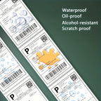 350 Sheets 100x150mm Thermal Adhesive Shipping Labels Express Waybill Postal Code Milk Tea Sticker Logistics Printing Paper