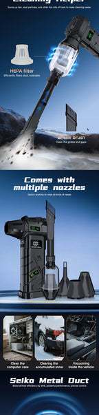 Powerful Violent Fan 1000000RPM Turbo Air Blower 380G Thrust High Speed Brushless Turbo Jet Blower With LED Lighting