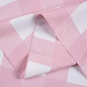 Retro Pink Gingham Tablecloth 54"x108"| Heavy-Duty Waterproof Plastic for Picnics&Coffee Shop Decor |  Party Backdrop
