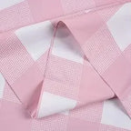 Retro Pink Gingham Tablecloth 54"x108"| Heavy-Duty Waterproof Plastic for Picnics&Coffee Shop Decor |  Party Backdrop