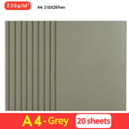 20Sheets 230G A4 Color Cardstock Paper Business Card Cardboard DIY Gifts Card Scrapbook Materials Drawing Card Art Supplies
