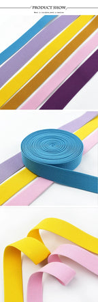 3/5M Meetee 20-50mm Elastic Bands for Trouser Waist Rubber Band Stretch Webbing Tape Belt DIY Underwear Clothes Sewing Accessory