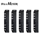 A5 A6 Transparent Black Frosted Bookmark Ruler For 6 Hole Loose Leaf Binder Notebook Planner Agenda Index Ruler Flexible Measure