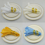 100pcs Satin Napkins For Wedding Party Decor Square 30cm Table Dinner Napkin Restaurant Supplies Christmas Birthday Tea Towels