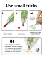 GuangNa 168/12 Colors High Gloss Acrylic Marker Pen Set,Hard Headed Drawing Pens,DIY Graffiti Paint Pen Stationery,GN.586