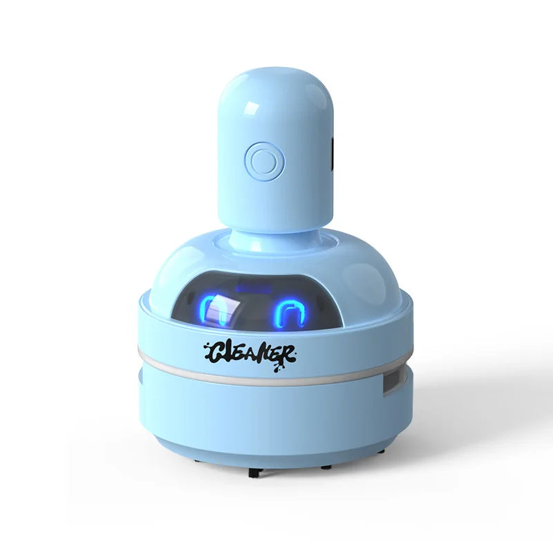 Desktop Cleaner Vacuum Cleaner Cartoon Mini Portable For Eraser Pencil Shavings Dust Cleaning For Keyboard Desk Table
