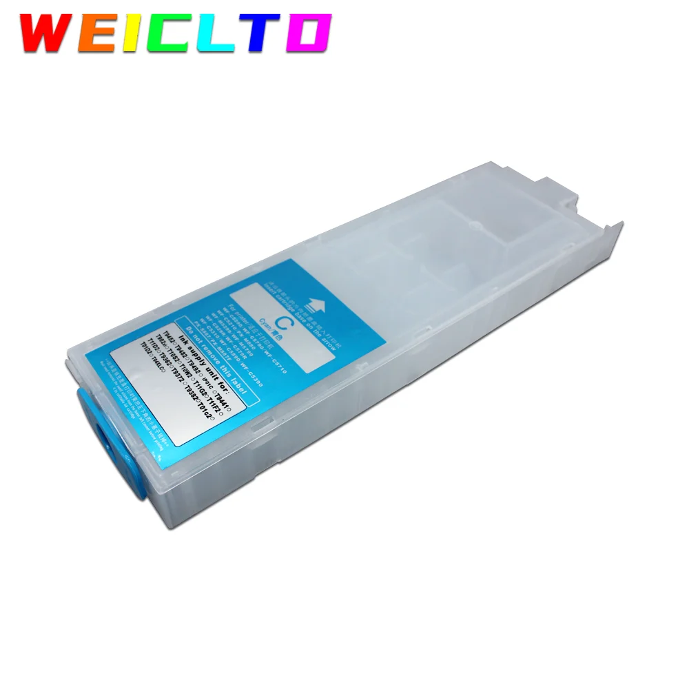 600ML+320ML Empty Refill Ink Cartridge For Epson Workforce Pro WF-C5390 WF-C5890 WF-C5810 WF-C5310 Printer No Chip