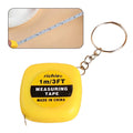 Mini Keychain Tape Measure Easy Reading Automatic Retractable Steel Tape Ruler for Woodworking Construction Sites