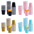 50pcs Mini Plastic Disposable Cups Drinking Cups Wine Cup for Celebration Bachelorette Party Events Wedding Birthday Supplies