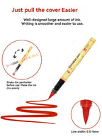 1-5pcs Writing Blessing Pen Specialist Cinnabar Brush Study Utensils Calligraphy Practice Special Learning Tools Xuan Paper Pen