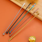 Stainless Steel Coffee Stir Stick Juice Rio Cocktail Drink Stirring Mixer Sticks Wedding Party Bar Muddler Champagne Stirrer