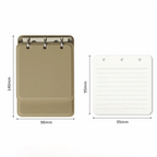 Multi-functional 3-Ring Binder Loose-Leaf Notebook PU Leather Cover Portable Notepad Refillable Memo Pad School Office Supplies