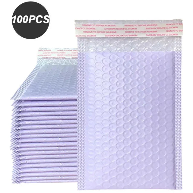 Bubble 100 Pcs Envelopes for Shipping Bags Padded Envelopes for Packaging Seal Mailing Gift Padding Purple and Pink Green