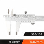 CNC Vernier Calipers 530-104 0-150mm 300mm Stainless Steel Inside Outside Depth Step Measurements Metric 6" 0-200mm Range