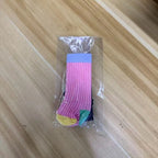 Japanese Retro Contrast-Color Sock-Style Pen Holder, Elastic Journal Binding Strap with Ruler, Portable Pen Organizer, Book Band