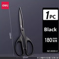 Deli Stainless Non Adhesive Stationery Scissors Sharp Blades Paper Cuttings ножницы для школы Office Tailor Household ciseaux