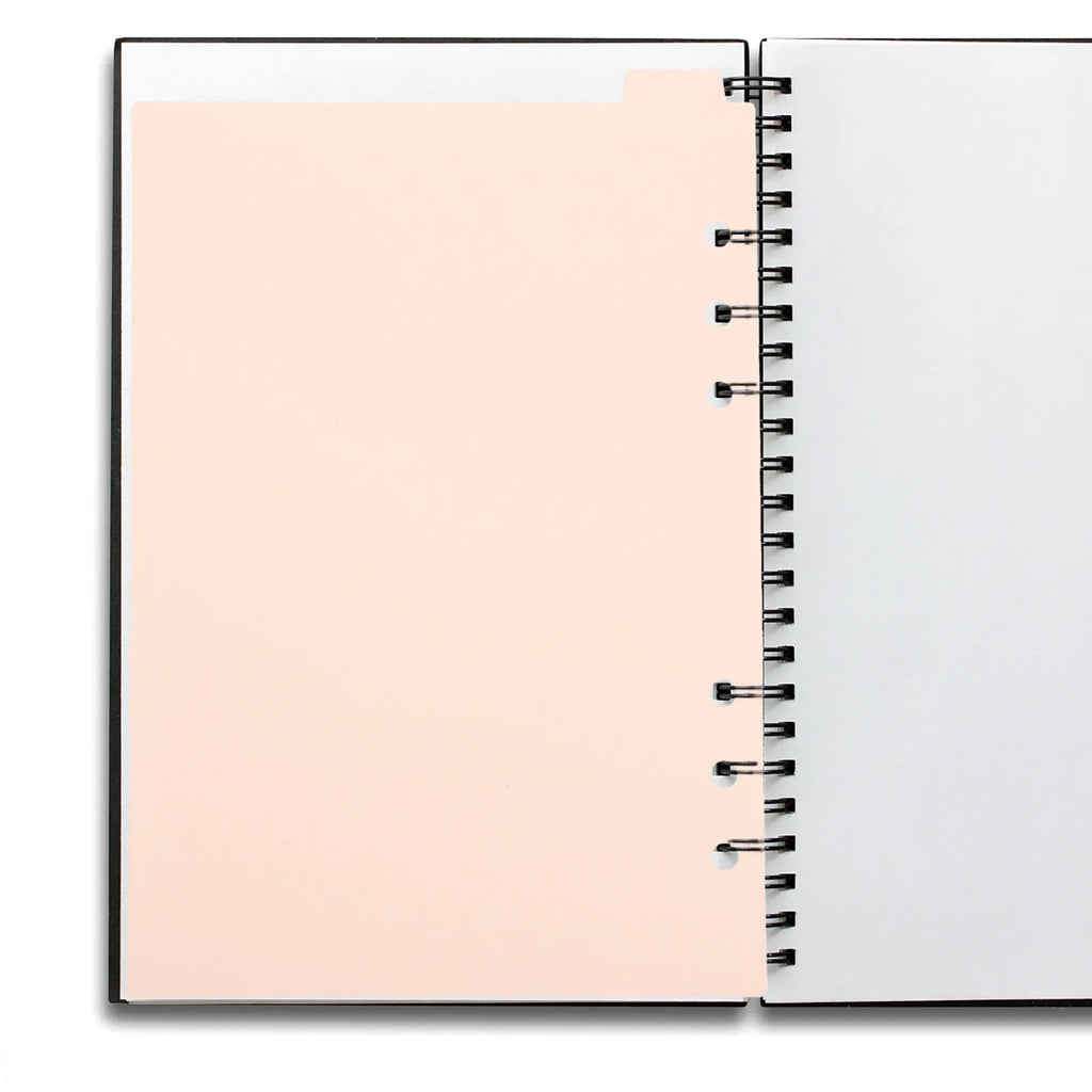 5Pcs Premium Plastic Binder Dividers with Tabs for 6 Ring A5 Planner Journal Notebook Organizer Divider Tabs Page Dividers