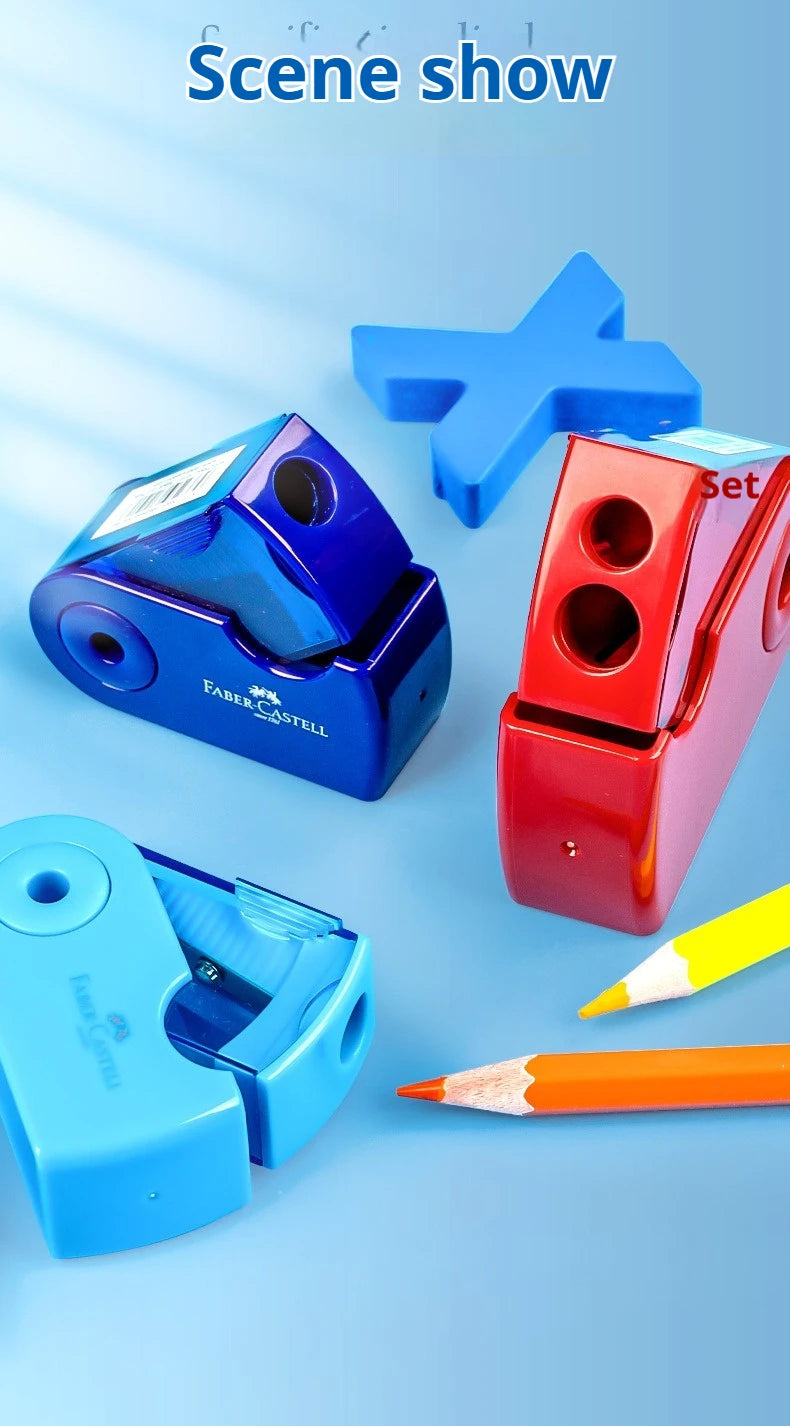 1Pc Faber Castell Double Pencil Sharpener Creative Single Hole Double Hole Pen Knife School Office Supplies Student Stationery