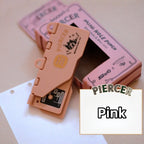1pc Portable Card Punch, mini Retro Three-Hole Punch, DIY Loose Leaf Core, Suitable for M5/A7/A6 Office Supplies