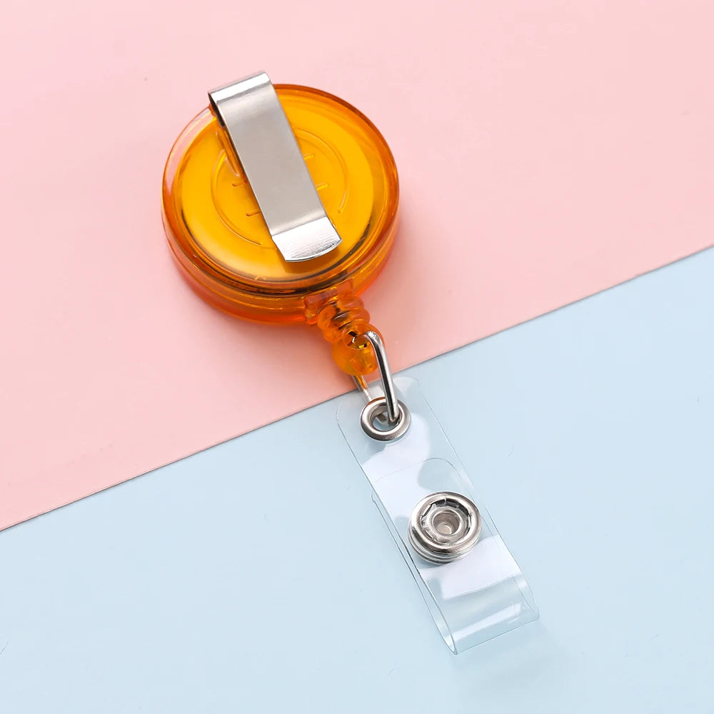 Retractable Steel Cord Pull Reel Keychains Spring Buckle Clasp Wire Rope Key Ring Recoil ID Card Holder Key Chain Multiple Tools
