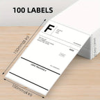 4x6 Inch Foldable Shipping Label Paper, Commercial Grade, Compatible with Direct Thermal Printers, Self-Adhesive Mailing Sticker