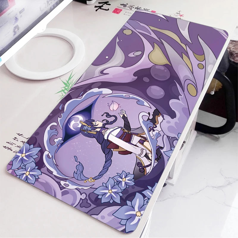 Anime Game Furina Neuvillette Mavuika Wanderer Raiden Columbina XXL Large Genshin Impact Mouse Pad Keyboard Desk Mat Mousepad
