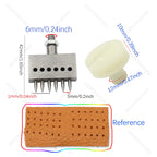 1Pcs M6 Thread Punching Suitable for European Vulcan 3 Round Spacing Cutting Dies LeatherCraft DIY Handmade Stitching Accessory