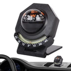 Car Dashboard Compass WithSlope Meter 2-In-1 Foldable High Precision Navigation Car Mount Compass Ball Compass For Vehicle Boat