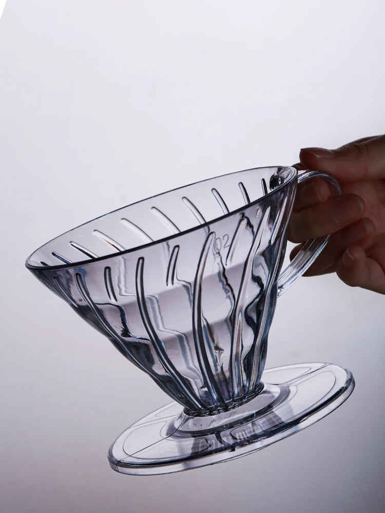 Hot Selling V Shaped 60 Degrees Coffee Maker Set Pour-over Coffee Filter Cup Spiral Hand Filter Cup